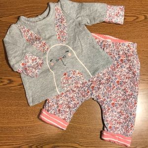Baby Girl Cotton Bunny 🐰 Outfit.
